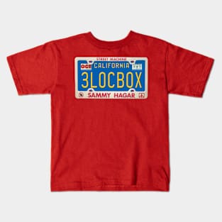 Sammy Hagar - Three Lock Box License Plate Kids T-Shirt